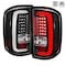 Spec-D Tuning Gmc Sierra Led Tail Lights All Black Housing With Clear Lens 14-18 LT-SIE14JMLED-V2-TM - alternate 1